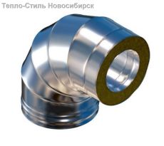 Просмотр фото... Сэндвич колено 90 нерж,нерж. d 150/230 0,5мм/0,5мм AISI 316