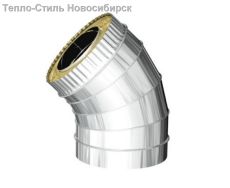 Просмотр фото... Сэндвич колено 45 нерж./цинк. d 400/480 0,5мм/0,5мм